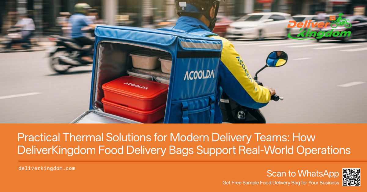 Практические тепловые решения для современных служб доставки: как пакеты для доставки еды DeliverKingdom помогают в реальных операциях
