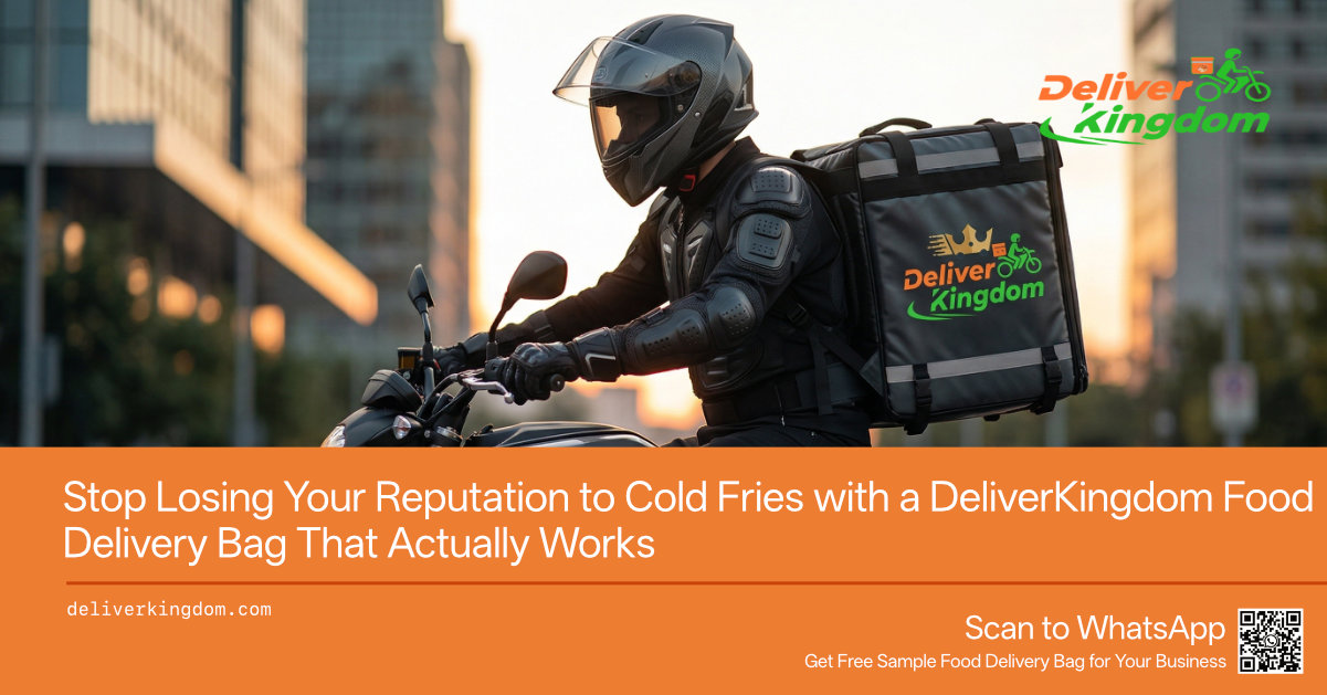 Прекратите терять репутацию из-за холодной картошки фри с помощью сумки для доставки еды от DeliverKingdom, которая действительно работает.