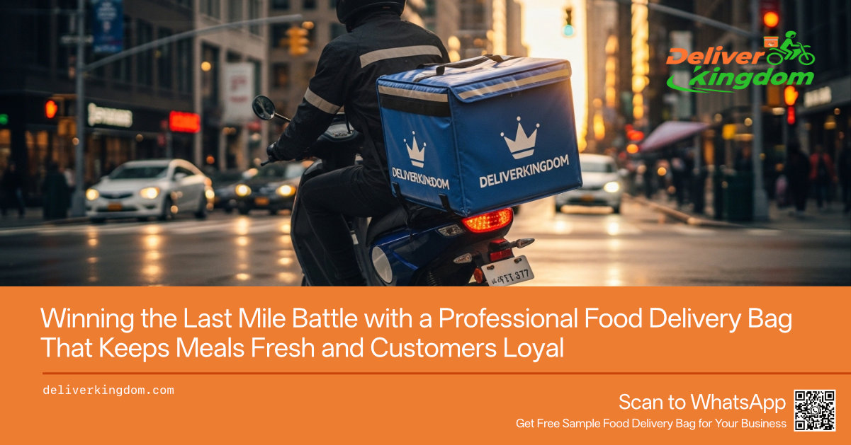 Победа в битве за последнюю милю с помощью профессиональной сумки для доставки еды, которая сохраняет свежесть блюд и лояльность клиентов.