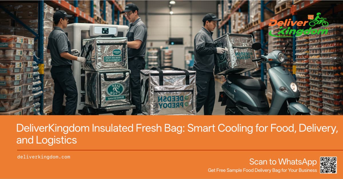Термосумка для свежей еды DeliverKingdom: умное охлаждение для продуктов питания, доставки и логистики